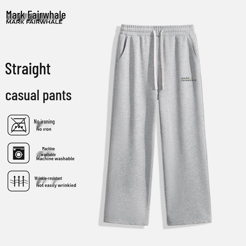 Mark Fairwhale Men's American Casual Loose Straight-Leg Pants