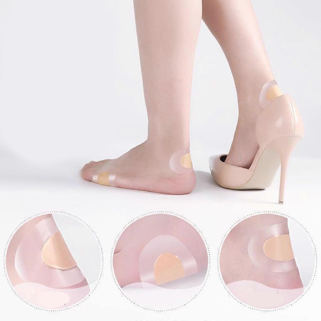 20pcs Heel Protectors Shoe Liners For Back Of Foot Comfortable AntiSlip Adhesive Pad Suitable For Day Walking Working Color