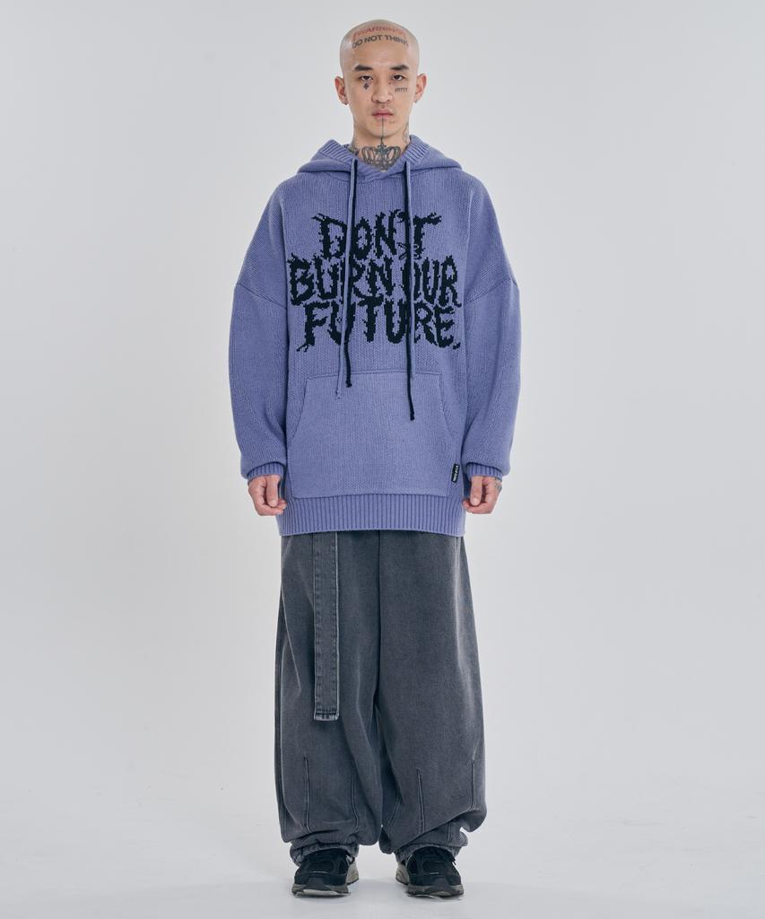 AJOBYAJO [Pba] Dbof Wool Knit Hoodie [Lilac]