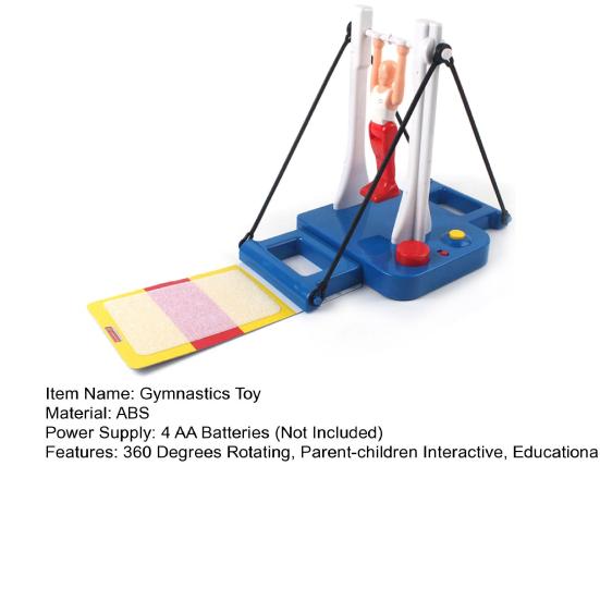 Gymnastics Challenge Game 360 Degrees Rotating Gymnastics War Game Parent-children Interactive Gymnastics Board Game Toddlers Boys Girls Gift