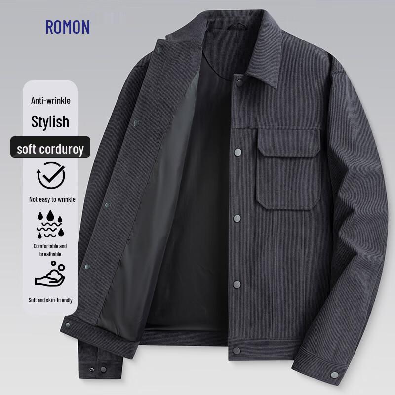 Romon Men's 2025 Corduroy Business Casual Jacket