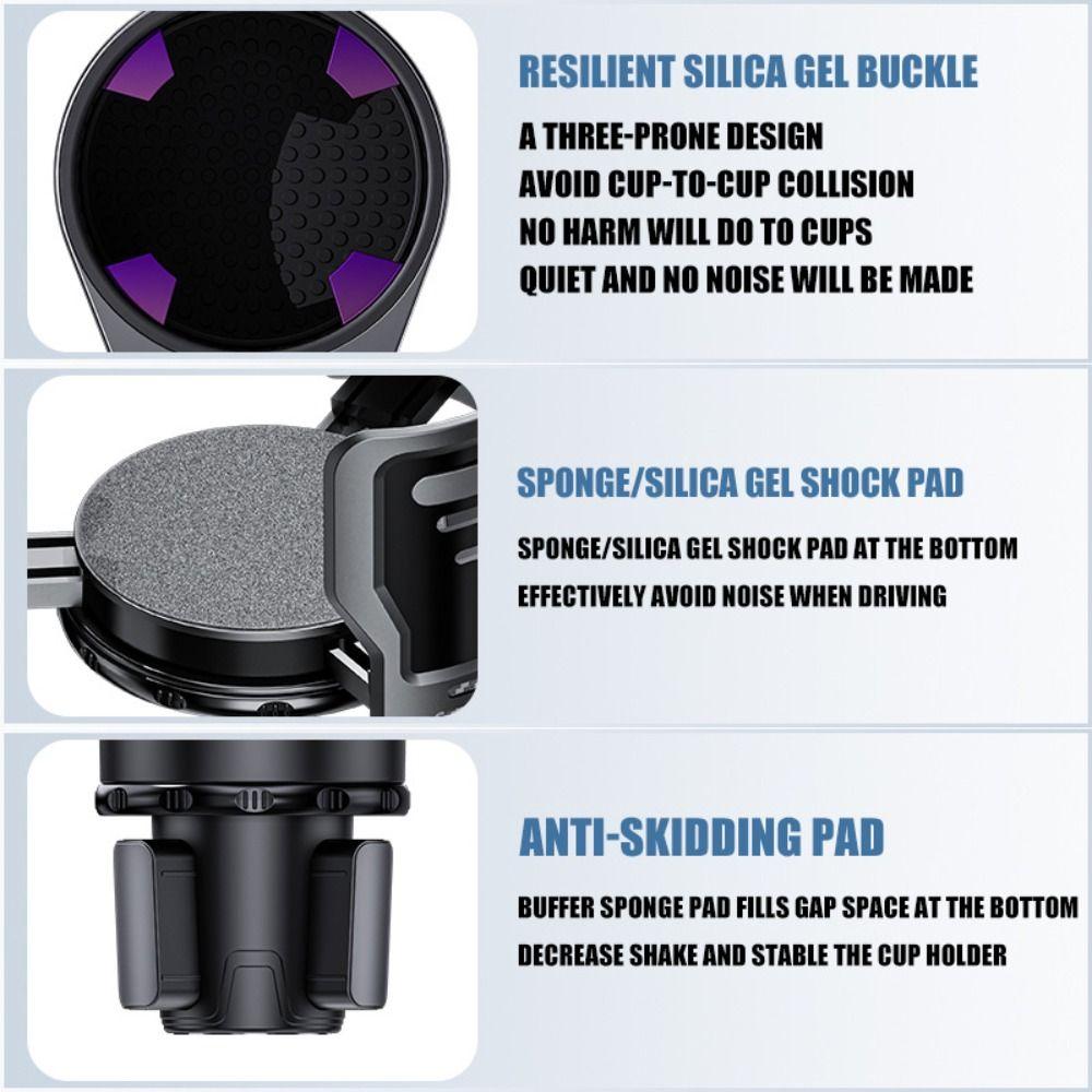 Switch Lock Cup Holder Expander Multifunctional Car Cup Holder  Driving Scenarios