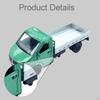 Alloy Toy Truck Model for Kids with Pullback Mechanism, Opening Doors, Portable, Lightweight,