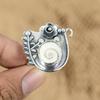 Sterling Silver Shiva Eye Shell Gemstone Flower Promise Daughter Ring Jewelry