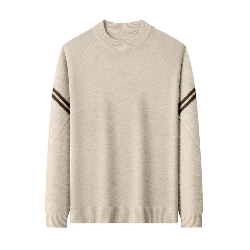 

ELYTEN Мужской свитер с круглым вырезом из 100% шерсти YTMFFQ1673 L