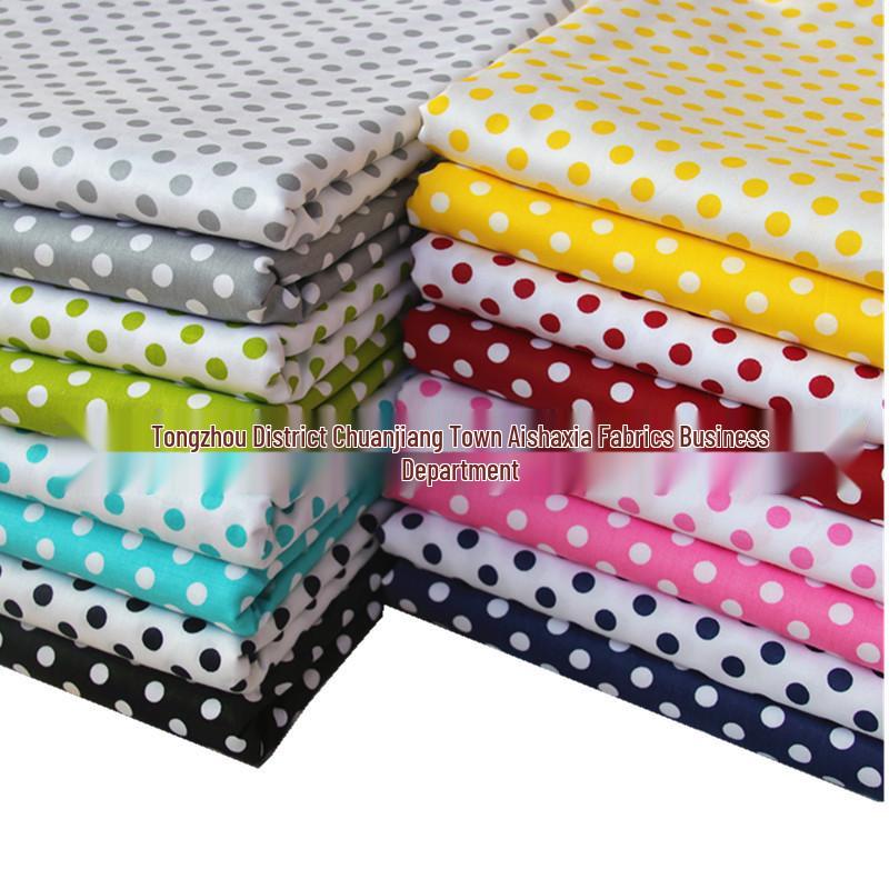 Polka Dot Twill Cartoon Cotton Bedding Fabric