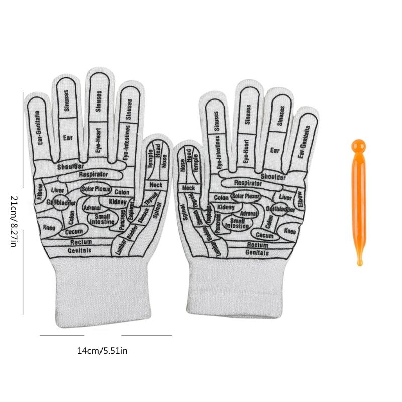 Acupunctures Gloves Reflexology Gloves Socks with Massage Tool Physiotherapys Tools for Household Hand Spa Tired Relieve