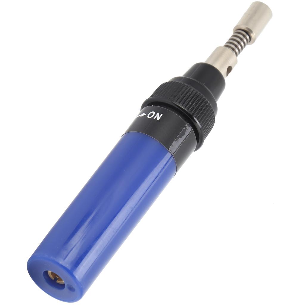 Gas Soldering Iron Pen Refillable Pure Butane Gas Solder Handheld Tool 8ML VA100Dark Blue