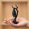 Bat On Dead Branch Figurine,3D Printe Gothic Sculpture For Halloween Party Decor,Spooky Ornament For Desk Bookshelf Display Gift