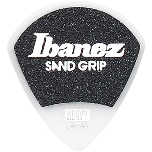 Ibanez Grip Wizard Series Sand Grip Picks (Heavy), 6-Pack, White (PPA18HSGWH)