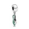 925 Silver   Princess Charm Pendant Fit  Bracelets DIY Women Jewelry Exquisite