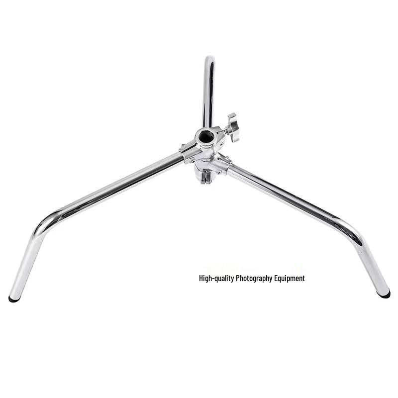Photography C-Type Light Stand, Stainless Steel, 2.8m & 4m, with Spring Buffer and Three-Way Head Design.