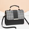 Women's Houndstooth Crossbody Small Square Bag - Fashionable Single Shoulder Bag