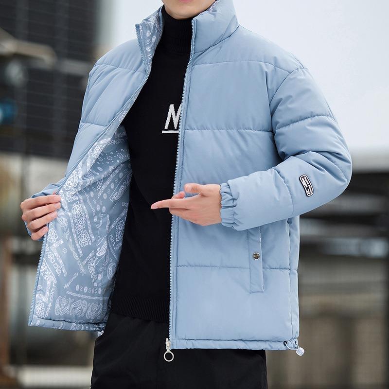 Wearing Cotton Clothes On Both Sides, Men's Winter Couple's Bread Clothes, Trendy Brand Loose Warm Cotton-padded Jackets, Spring and Autumn Models