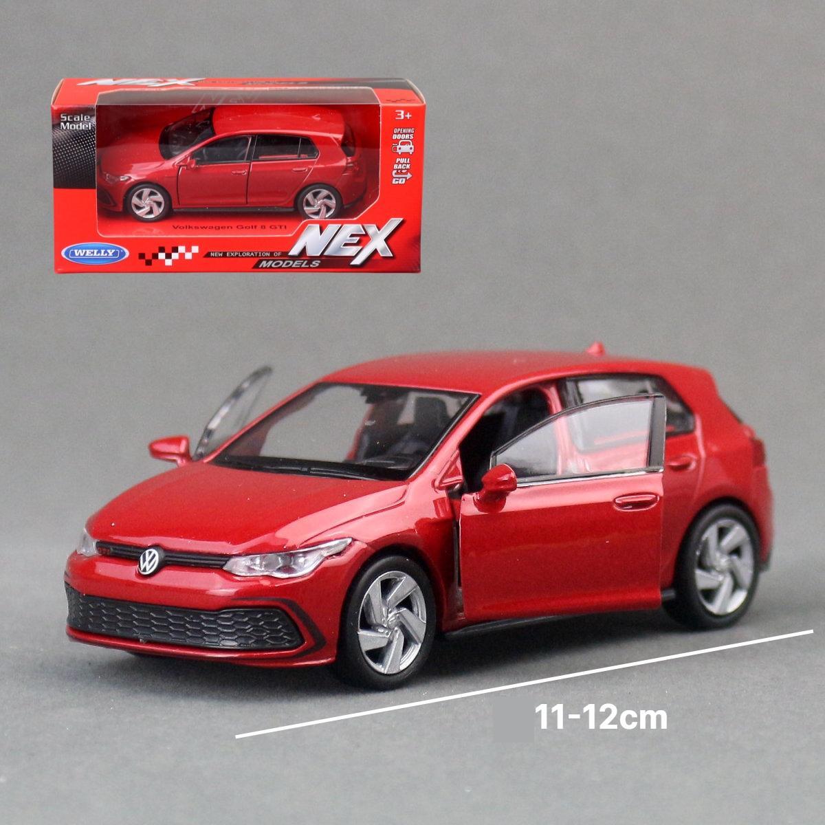 

1/36 Volkswagen Golf 8 GTI Toy Car For Children Welly Diecast Vehicle Miniature Pull Back Free Wheels Collection Gift For Boys
