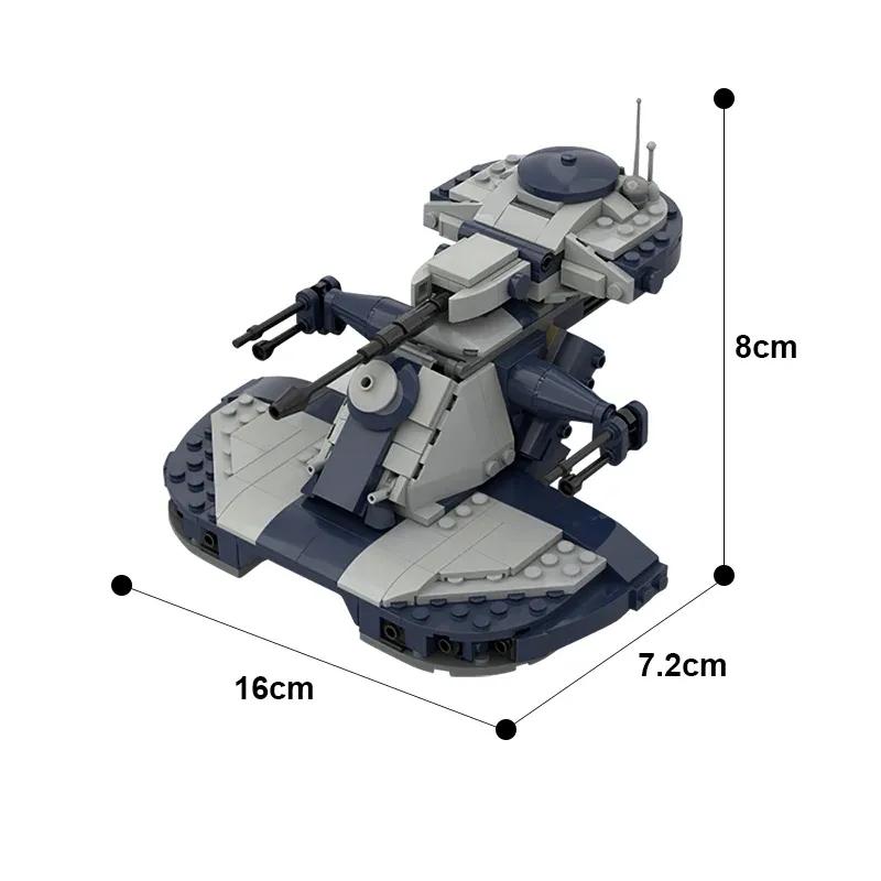 MOC 75283 AAT Tank Building Block Set Space Wars Armored Assault Vehicle Bricks Model Creative Assemble DIY Toy Birthday Gift