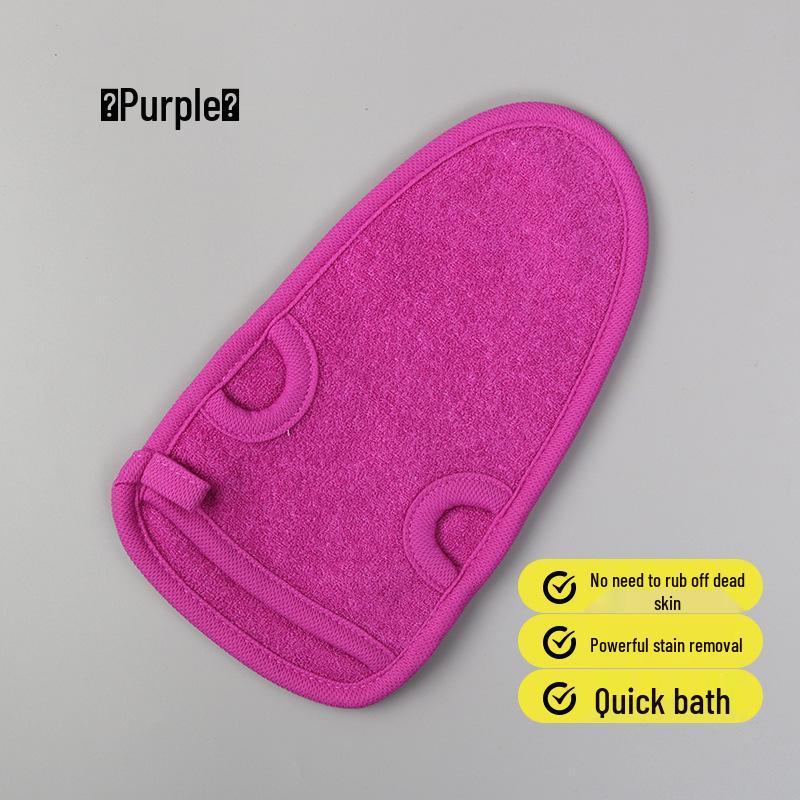 Korean Double-Sided Exfoliating Bath Towel for Women - No-Mud, Strong Stain Removal, and Foaming Finger-Tip Design