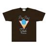 CASA Casablanca Short Sleeve T Shirt Couples Star Castle Letter Print Casual Loose Fit
