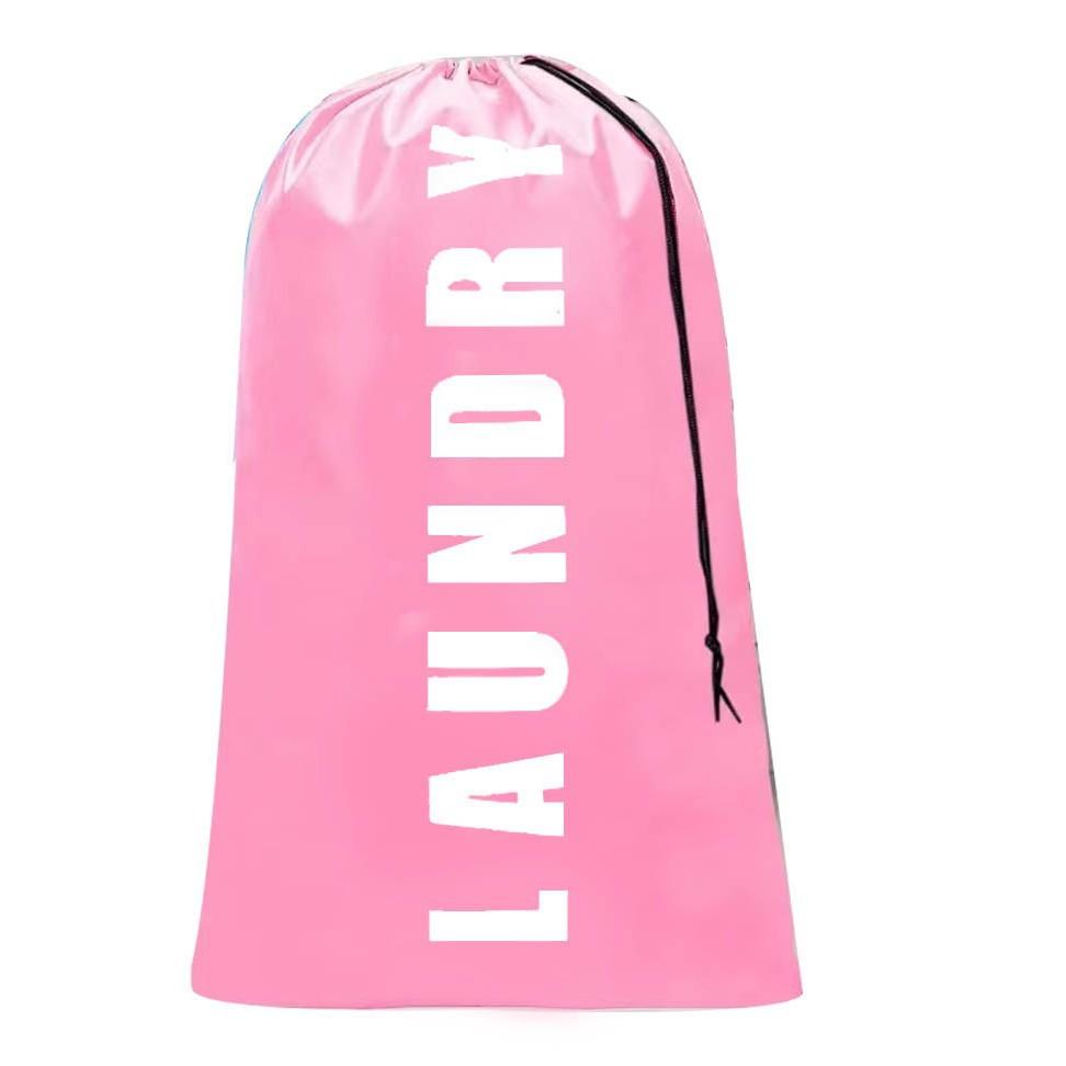 1pcs Large Capacity Travel Laundry Bags Solid Color Dirty Clothes Organizer Durable Storage Bag Portable Drawstring Bag