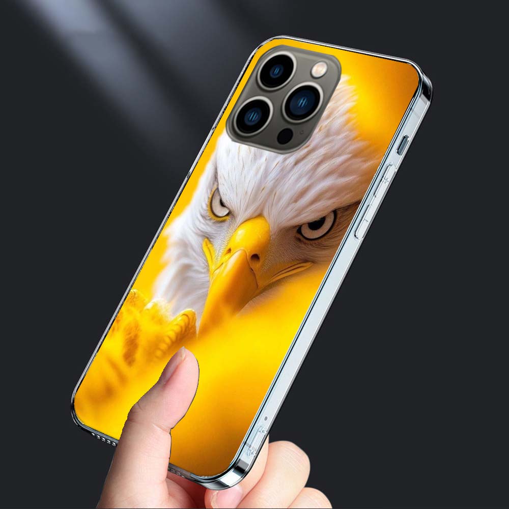 

Majestic Eagle Gaze Phone Case For Iphone 16E 15 Pro 14 Plus 17E 16 17 Pro Max Air 11 12 13 Mini Shockproof Capa Cute Cover T iPhone 16