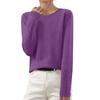 Women's Casual Long Sleeve Crew Neck Knit Sweater Soft, Comfortable and Stylish Pullover for Everyday Wear