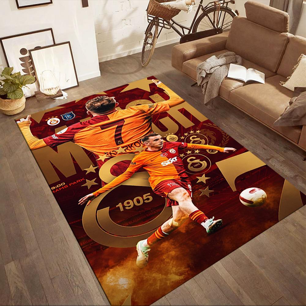 Galatasaray 28 Floor Rug Office Rug Suitable for Study Room Outdoor Entryway Bedrooms Antislip Carpet Office Home Decor Perfect Gift for Women/Men