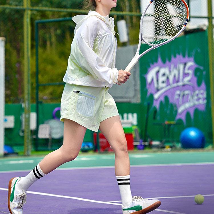 Puma Logo Color Block Hooded Zip-Up Comfortable Casual Jelly Sports Long Sleeve UV Protection Cool Feeling Sun Protection Women Tops 628376-23