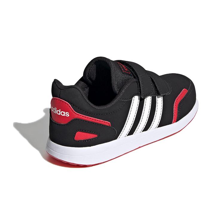 Adidas Neo Vs Switch Breathable Low top Kids' Skateboarding Shoes Black Red White Children Aged 3 7 Years Old FW3984