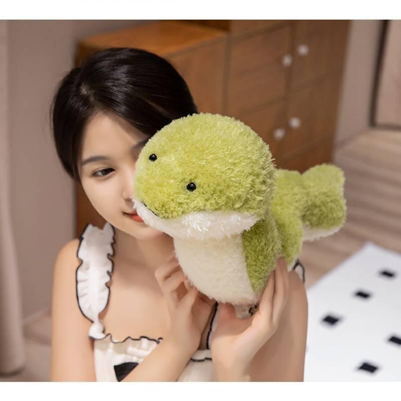 Adorable Green Snake Plush Toy Soft Stuffed Doll Cuddly Animal For Kids Gifts