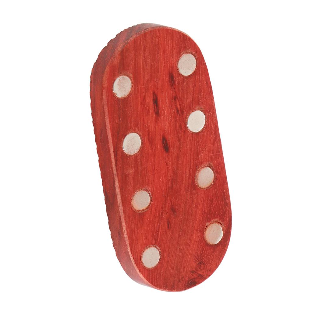 Fidget Slider Red Sandalwood Stress Relief Engraved Fingertip Fidget Slider Toy for Office