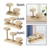 Round Wooden Display Risers Decorative Display Stand Rack Desktop Solid Wood for Watch Cupcakes Glasses Figurines Home Decor