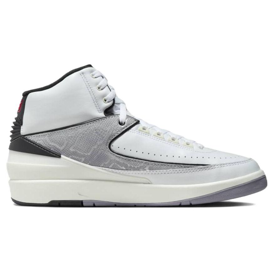 Air Jordan 2 Retro Python Men Sneakers White Fire-Red Black DR8884-102
