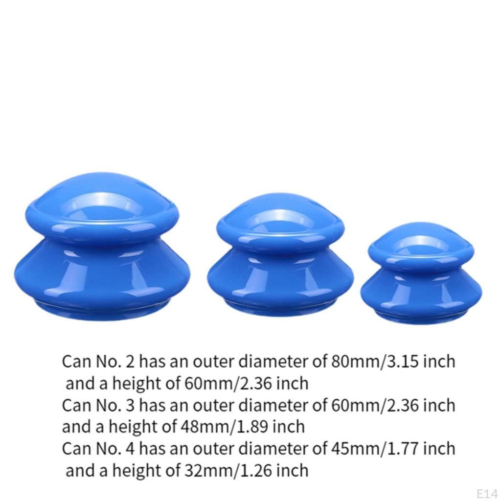 3 sztuki baniek do masażu antycellulitowego, chińskie bańki, profesjonalne bańki próżniowe do ciała i nóg