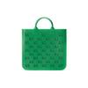 Gucci Vintage Logo Hollow Large Capacity Rubber Tote Bag Kids Tote Bags Green 679365-JFO00-3727