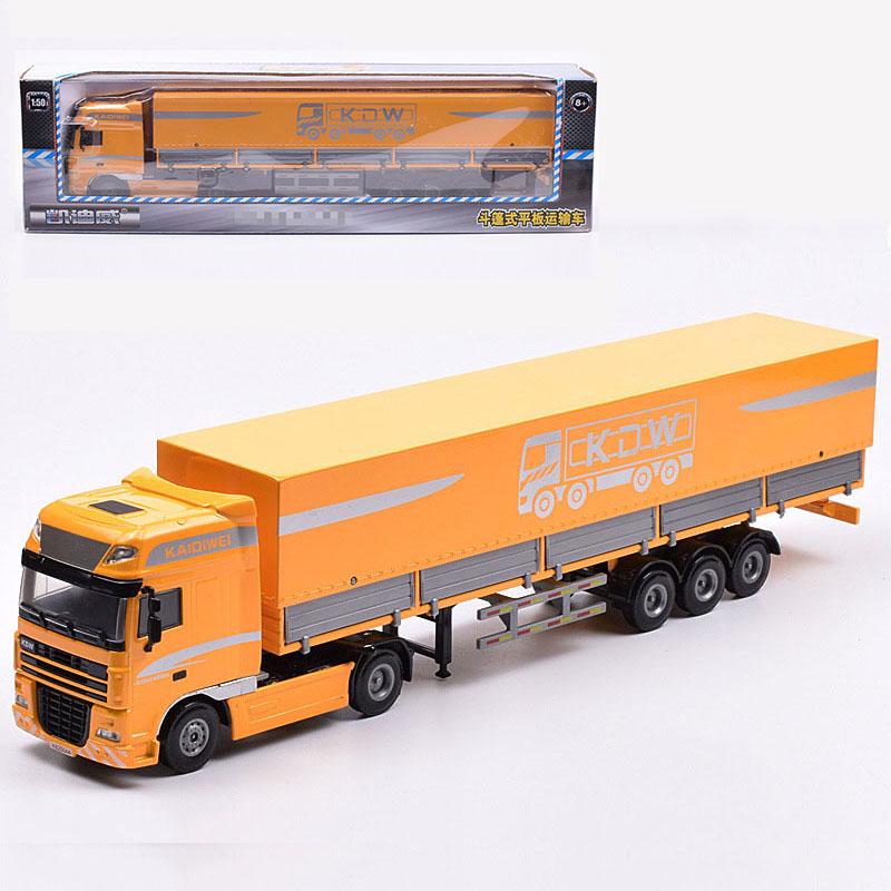

Игрушки Подарок Детям Масштаб 150 Литой Сплав Открытый Автовоз Грузовик Kdw Модель Машины