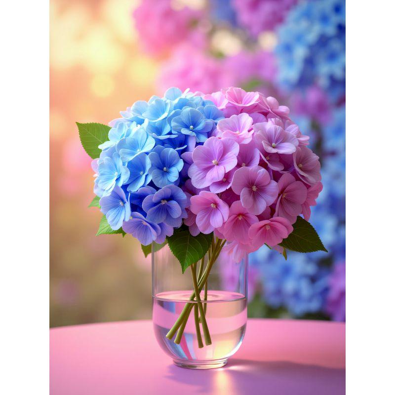Diamond Painting Kit Art Supplies Diamond Art Embroidery Hydrangea Full Round/Square Diamond Art Painting Adults Crafts Diy Idea Full Round 20X30cm