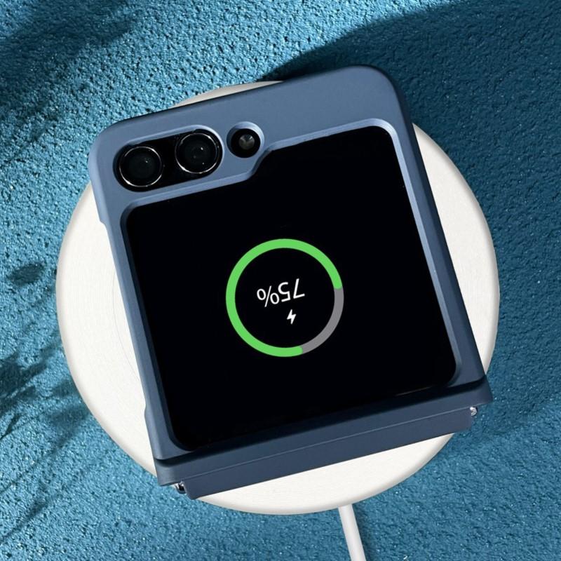 Phone Case for Samsung Z Flip 7 6 5 4 3 Flip7 Flip6 Flip5 Flip4 5G Hinge Silicone Protector Solid Color Hard PC Full Cover Skin