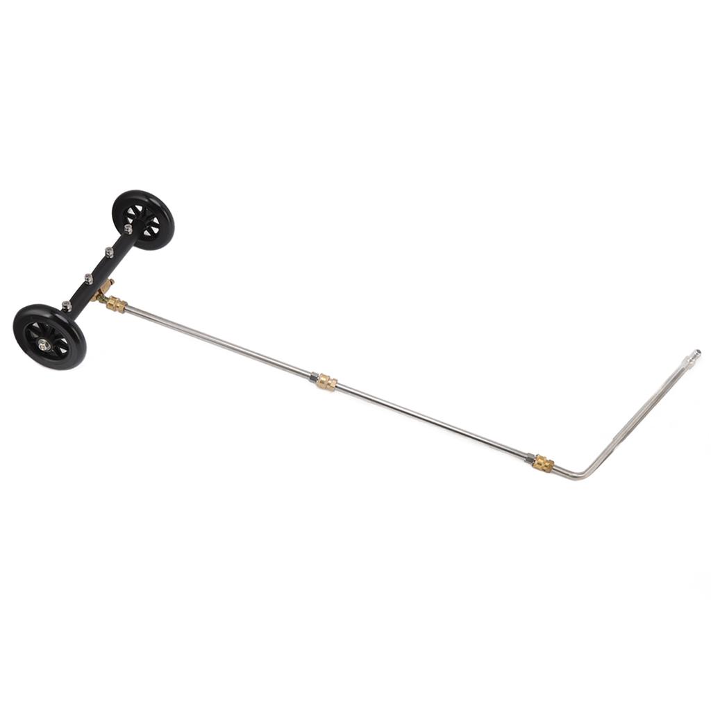 16in Under Car Washer Black with 1/4in Interface Undercarriage Cleaner Surface Cleaner for Cleaning