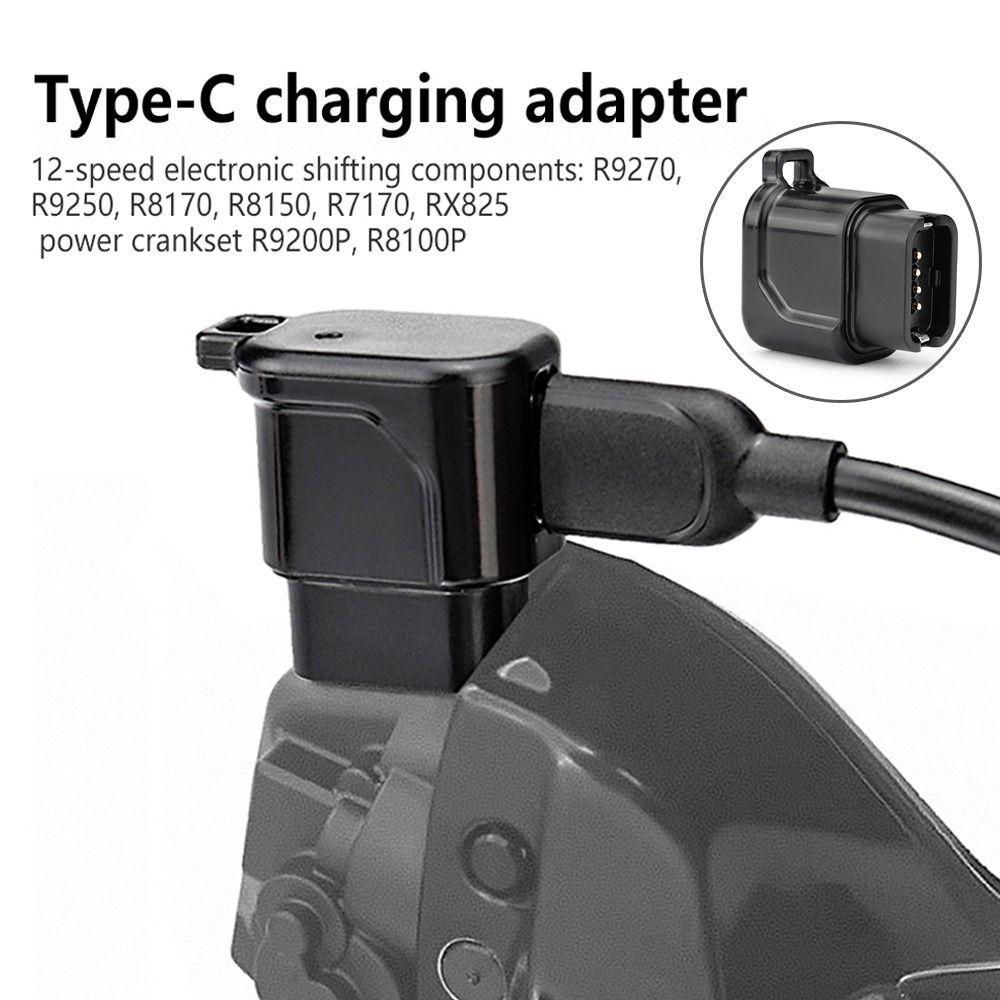 Compact 4-Pin to Type-C Converter LED Indicator Di2 Charging Cable USB-C Bike Charger  Universal