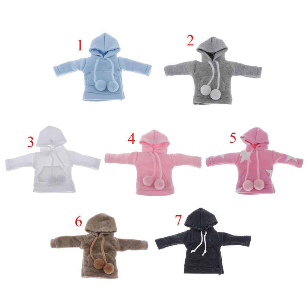 12inch Doll Hoodie Pullover Outfits Handmade Sweatshirt for Blythe Dolls Children’s Birthday Gift Accessories