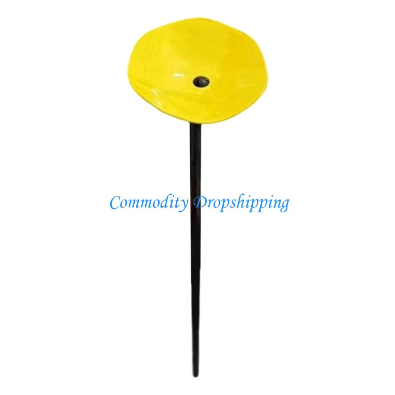 

Y5JC Decorative Flower Stake Durability Metal Stake For Balconies Garden Wildlife жовтий