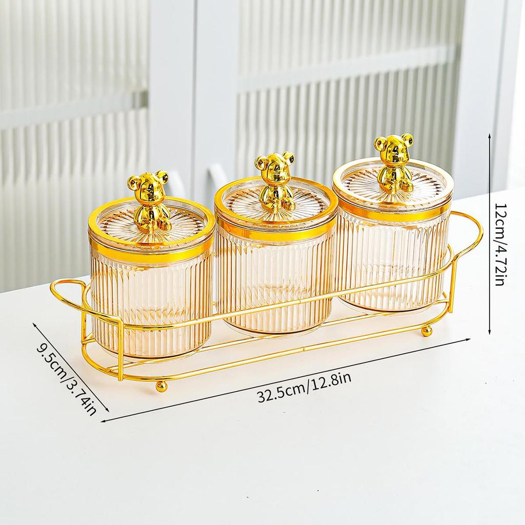 Airtight Plastic Food Storage Canister and Jar Organizer for Cereal and Grains