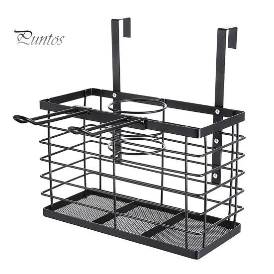 

Универсальный держатель для фена, большая вместимость, регулируемая высота, простая установка, настенный металлический держатель для фена, органайзер для инструментов для волос чёрный