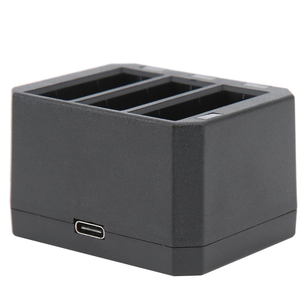 Battery Charger Set Compatible with for OSMO Action Camera Battery with 3 Channels Charger