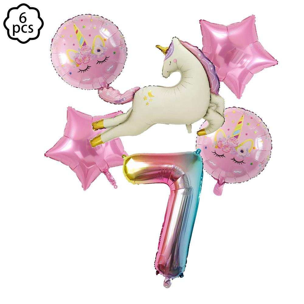 Rainbow Unicorn Balloon Unicorn Party decor Supplies Unicorn birthday Party Decoration Baby Shower Kids girls Birthday Decor
