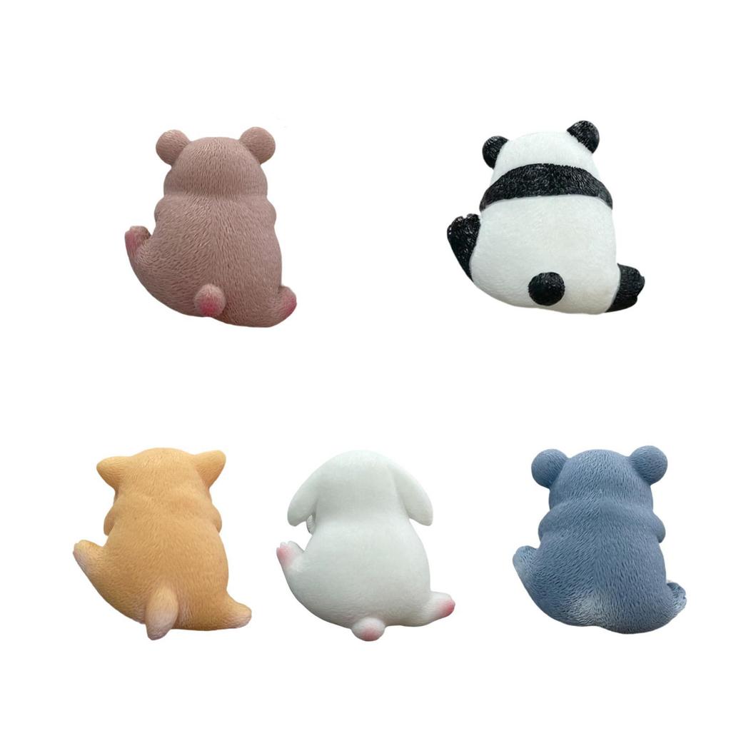 Mini Animal Figurine Statue Lovely Creative for TV Screen Car Desk