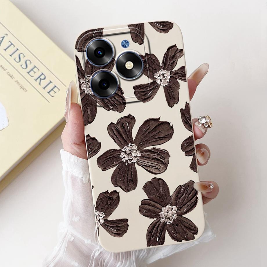 Pour Itel S23+ S23 Plus ItelS23 Coque Esthétique Dessin Animé Panda Lapin Peinture Florale Protection Appareil Photo Housse Souple S665LS681LN