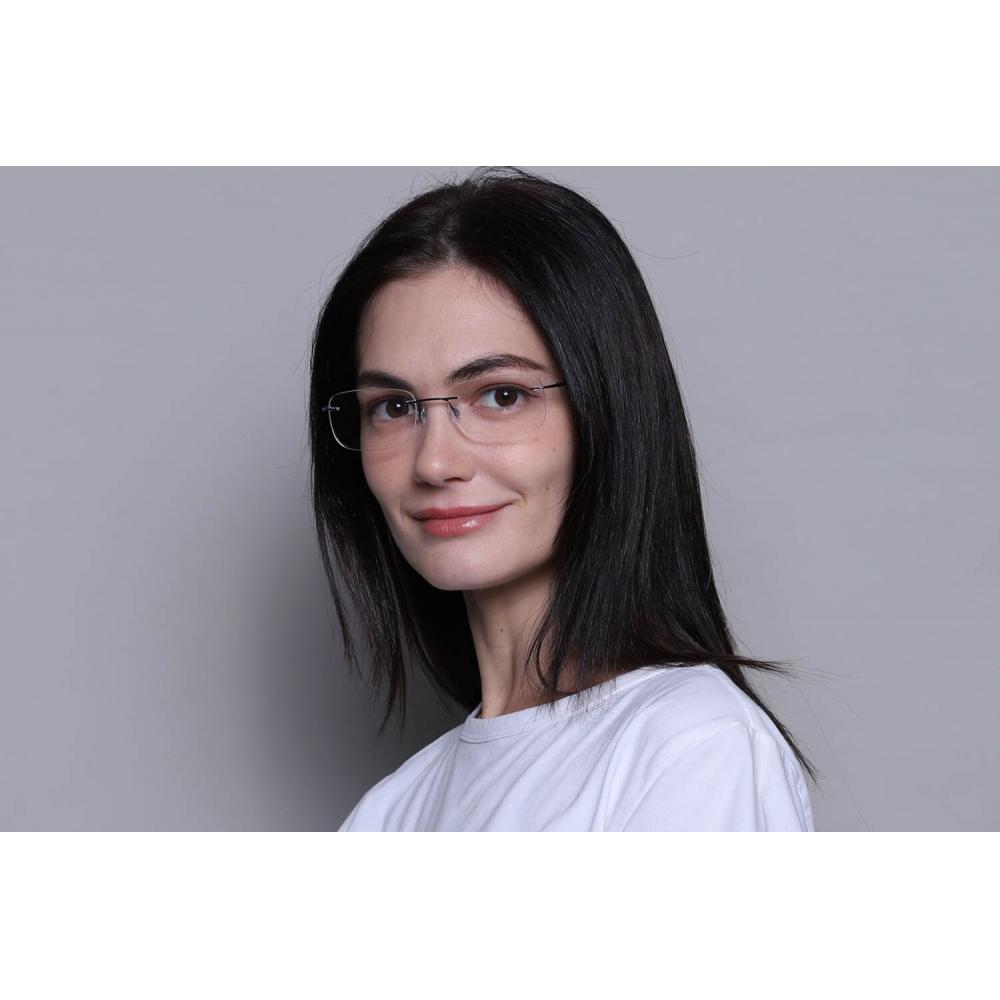 Rimless Rectangle Blue Smartbuy Collection Bethanana Ttgv01 004 Fashion Unisex Eyeglasses