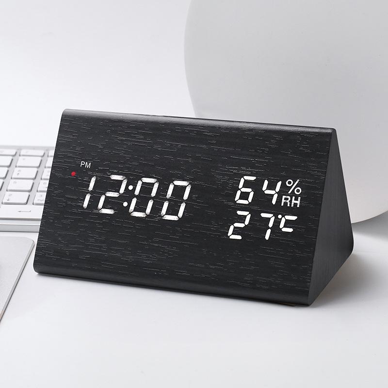 

Automatic Effect Positive Time Creative Temperature and Humidity Alarm Clock German Radio Clock Intelligent Luminous Digital Clock