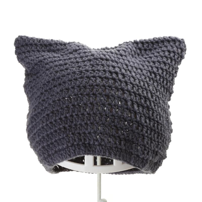 Fashion Women Beanie Hat Lovely Girls Devil Ear Knit Hats Photography Headwear
